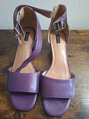 Array Praise Women’s Purple Kitten Heel Pumps Size 8 Dress Office Comfort Shoes